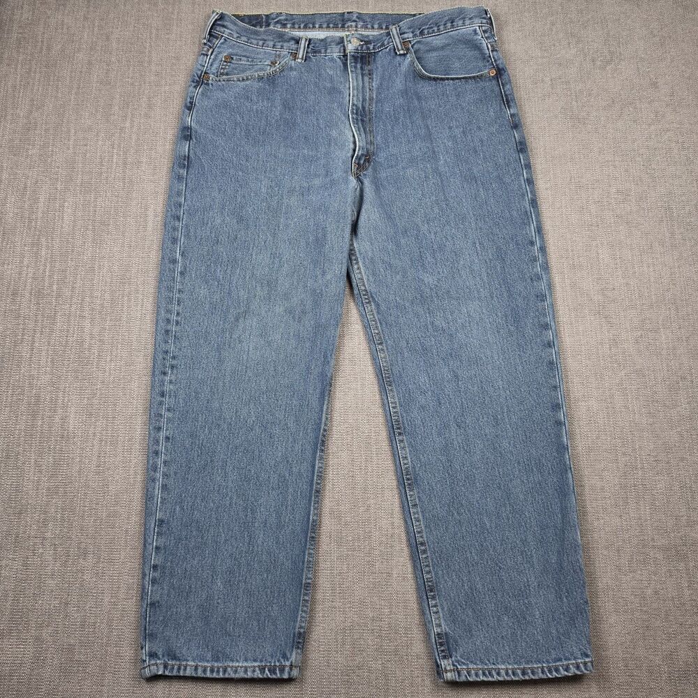 Levis 550 Jeans Mens 38x29 Blue Relaxed Fit Tapered Leg Denim Medium Wash